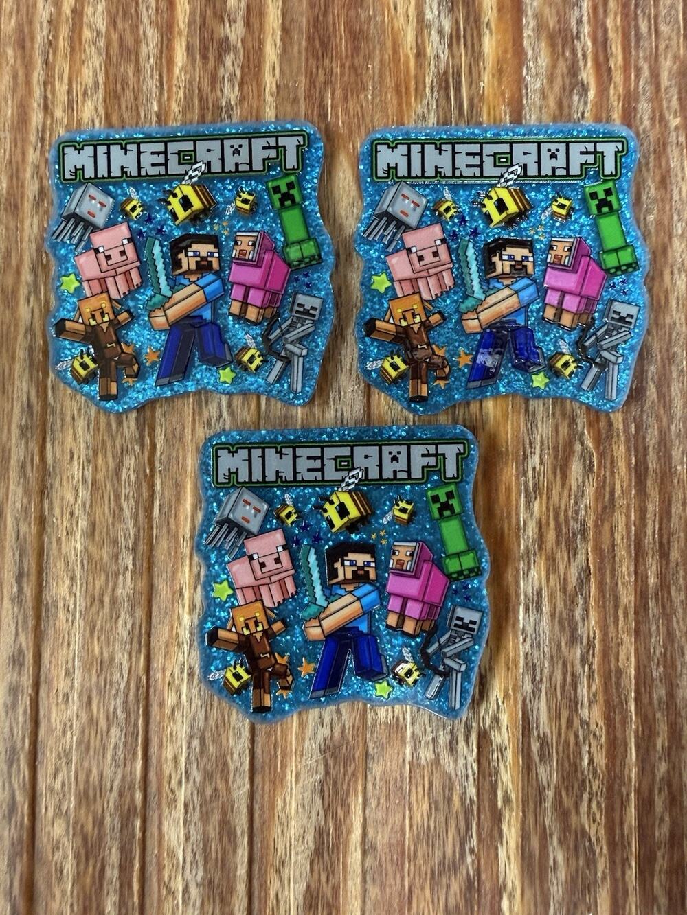 3 Pc Minecraft Acrylic Flatbacks